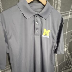 Michigan Wolverines Polo Shirt, Size M